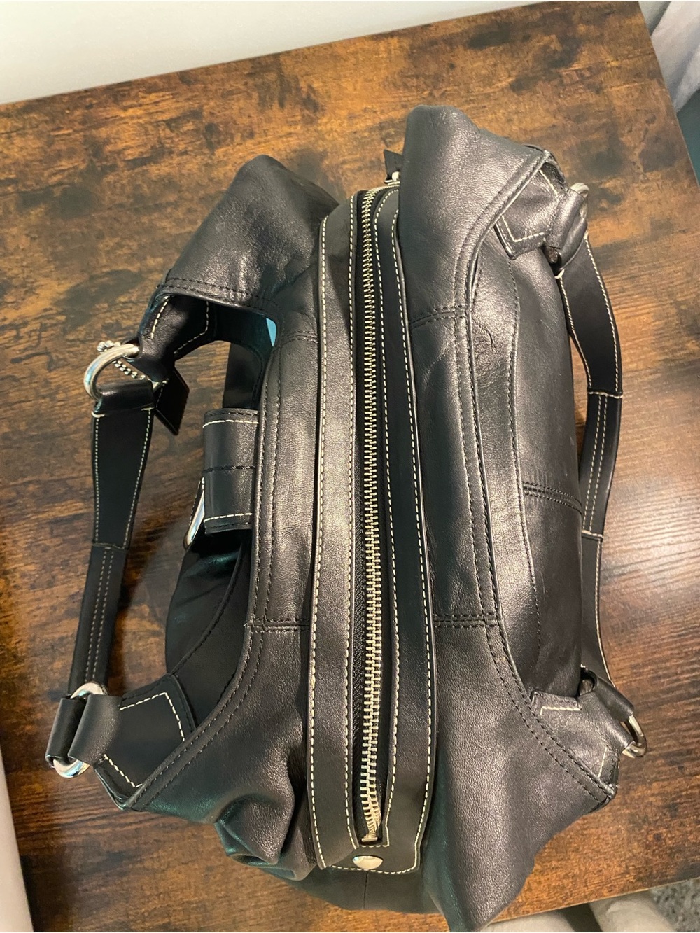 Coach Black Large Soho Leather Buckle Shoulder Bag - Picture 7 of 15